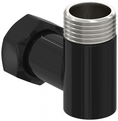 Фото Уголок переходной G 3/4" НР х G 3/4" НГ (Чёрный)