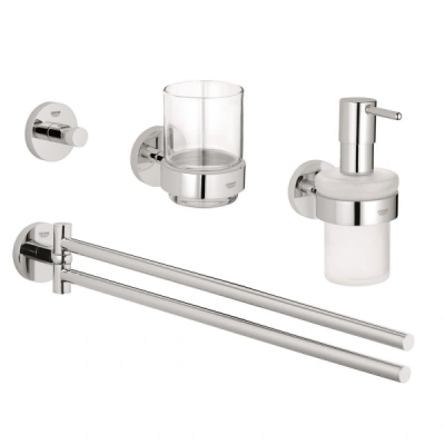 Фото Набор аксессуаров GROHE Essentials New 4 в 1, хром (40846001)