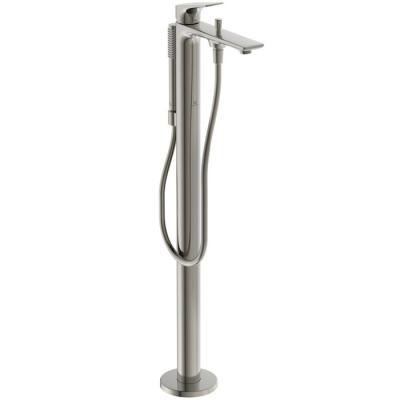 Фото Ideal Standard La Dolce Vita Смеситель для ванны, напольный, с ручным душем, без A6133NU, цвет: PVD Silver Storm