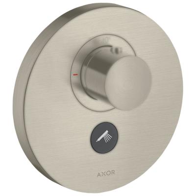 Фото Axor ShowerSelect Встраиваемый термостат для душа, 1 поток, с ручным душем, внешняя часть, цвет: шлифованный никель