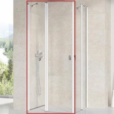 Фото Душевая дверь Ravak Chrome CRV2-80 профиль Белый стекло Transparent (1QV40100Z1)