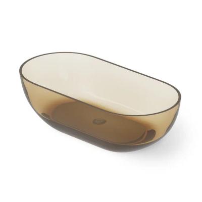 Фото DEA DESIGN Shadow Ванна отдельностоящая 165x82xh52 см, материал: Glasstech прозрачная смола, цвет: classic green