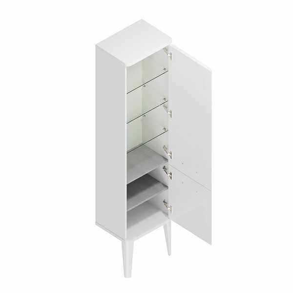 Фото Kerama Marazzi PO.N.150\WHT Пенал Pompei/Помпеи напольный/подвесной 150, белый глянцевый