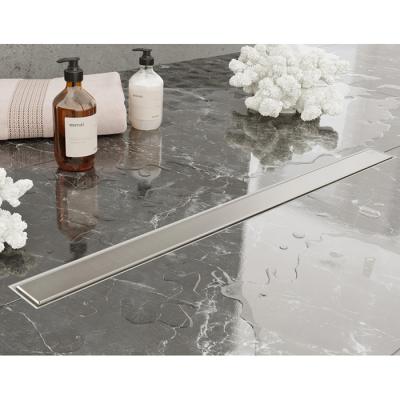 Фото Plumberia Selection Трап душевой PS MODULAR 4x60 2устор. накладка из нерж.стали, основа из пластика 50мм,40л/мин, браш.нерж.сталь