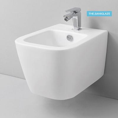 Фото Artceram A16 Биде подвесное 36х52см., 1 отв., saniglaze, с креплениями, цвет: белый матовый