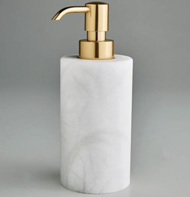 Фото Дозатор для жидкого мыла, 3SC, Baster Round, шгв 65*65*180, колба-Alabaster, цвет дозатора-Matt Satin Bronze