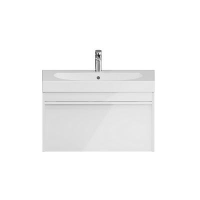 Фото Kerama Marazzi MO.80.1+1\WHT Тумба Modula/Модула подвесная 80 с ящиком 1+1, белая глянцевая