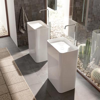 Фото Bette Art Monolith Раковина 60х40х90 см, без отв., напольная, сталь-эмаль, сталь, цвет: белый