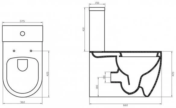 Фото Унитаз-компакт BelBagno Marino BB105CP+BB105T+BB105SC