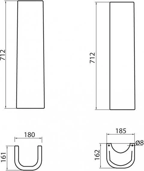 Фото Пьедестал для раковины BelBagno Sabrina BB122P