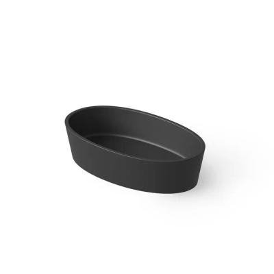 Фото DEA DESIGN Washbasins Раковина настольная 60x35xh14 см, материал: Solid Surface искуственный камень, цвет: Black №16