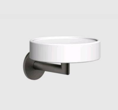 Фото Мыльница, Gessi, шгв 115*127*79, цвет-белый/Black Metal Brushed PVD (старый арт. 63601/707)
