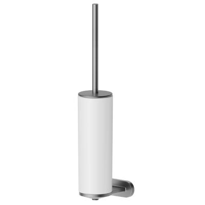 Фото Newform Accessori tondi Туалетный ерш, подвесной, белая керамика, цвет: PVD brushed gun metal