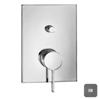 Фото Almar THIN CORE Внешняя часть смесителя на 2 потребителя, Gun Metal Brushed PVD