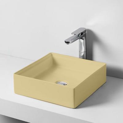 Фото Artceram SCALINO Раковина накладная 38x38 см, цвет: giallo zinco