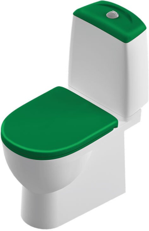 Фото Унитаз-компакт Sanita Luxe Best Color Green BSTSLCC09130522 с сиденьем Soft Close