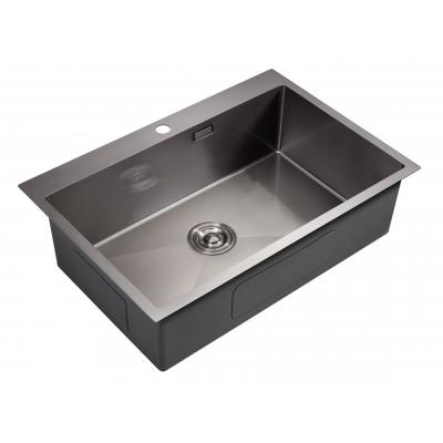 Фото Мойка для кухни Milacio Denia 750 Steel (MC.77509) сталь воронёная