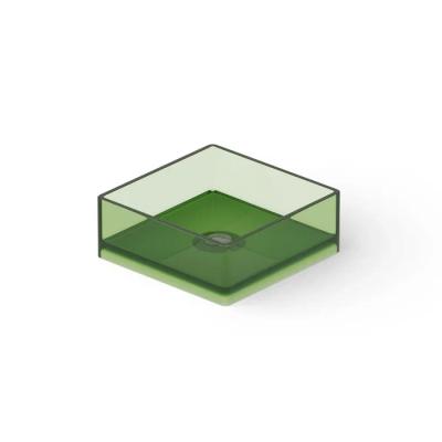 Фото DEA DESIGN Washbasins Раковина настольная 40x40xh15 см, материал: Glasstech прозрачная смола, цвет: Emerald R3