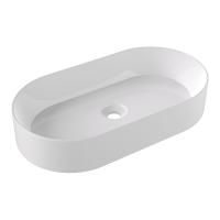 Фото Alice Spy Раковина Oval 65x36хВ12, накладная, без отверстия под смеситель, белый глянцевый
