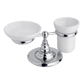 Фото Держатель для мыльницы и стакана Nicolazzi Classica 1494CR