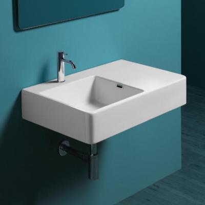 Фото SIMAS Top e lavabi d'arredo раковина накладная/подвесная 75х45 см с 1  отв. под смеситель левая ,цвет белый