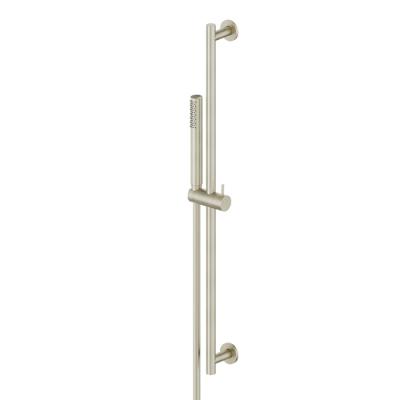 Фото Newform X-Steel 316 Душевой гарнитур: штанга, ручной душ, шланг 150 см, цвет: PVD brushed pale gold