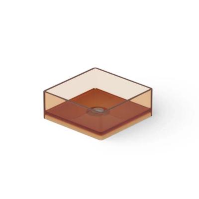 Фото DEA DESIGN Washbasins Раковина настольная 40x40xh15 см, материал: Glasstech прозрачная смола, цвет: Sunset R1