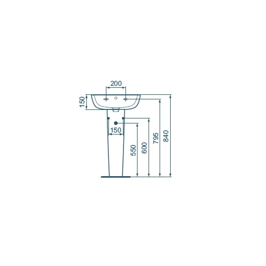 Фото Пьедестал для раковины Ideal Standard Esedra T283901