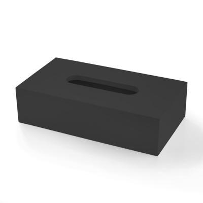Фото 3SC BeMood Black Контейнер для бумажных салфеток настольный 24,5хh6,5х13 см, цвет: черный