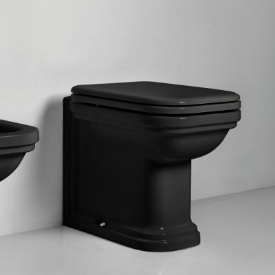 Фото Kerasan Waldorf Унитаз напольный пристенный 55х37см, цвет: черный