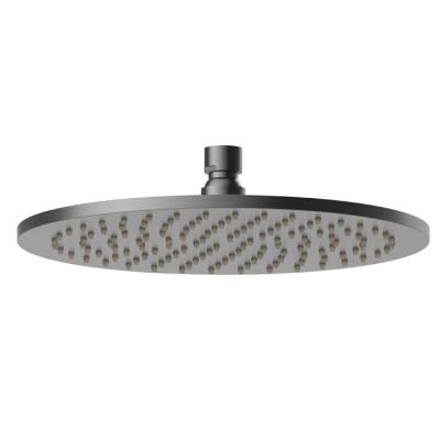 Фото Newform Head Showers Верхний душ круглый с дождевой струей Н 8 мм D=250 мм, цвет: PVD brushed gun metal