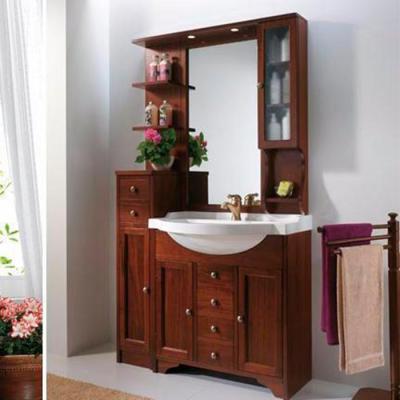 Фото EBAN Giada NEW Тумба левая (SX) без ручек 26x31xh107 см, цвет noce