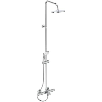 Фото Ideal Standard Ceratherm T25 Душевая система с изливом и термостатом и ручным душем, корпус Coolbody, руч.душ: 3 режима, верх. душ: 200 мм, цвет: хром