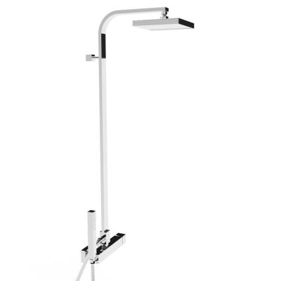 Фото Stella Bamboo Quadro Душевой комплект 3283/420/306-200: смеситель, штанга+ручной+верхний душ 200мм, цвет: хром