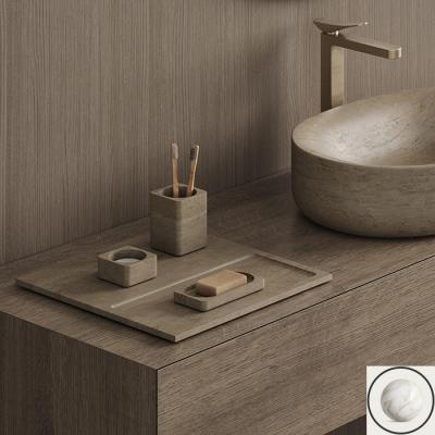 Фото Dea Design Контейнер 8х8х4см., настольный, цвет: Calacatta Vagli
