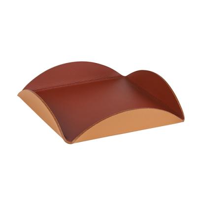 Фото ADJ Подставка для сервировки, 20x20 см., цвет: бордо/коньяк