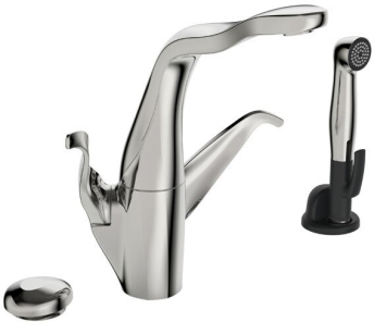 Фото Смеситель для кухни Oras Alessi Swan 230/12V с Smart кнопкой и ручным душем 8223F