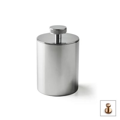 Фото 3SC Metal Tonda Контейнер с крышкой 8x13см., настольный, цвет: Warm Brushed Bronze PVD
