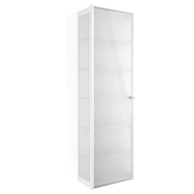 Фото Decor Walther Glas S 4 Шкаф напольный 35x19x120см, стекло белое, цвет: хром