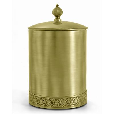 Фото 3SC Bally Ведро &Oslash;22х30см., с крышкой, ручка Zar, цвет: Matt Satin Brass