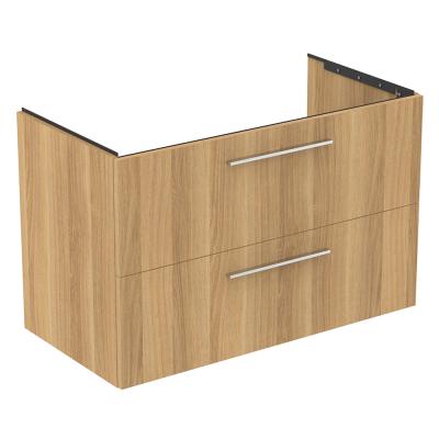 Фото Тумба под раковину Ideal Standard I.life B 100х50,5х63 см, ручки в комплект не входят, натуральный дуб (T5276NX)