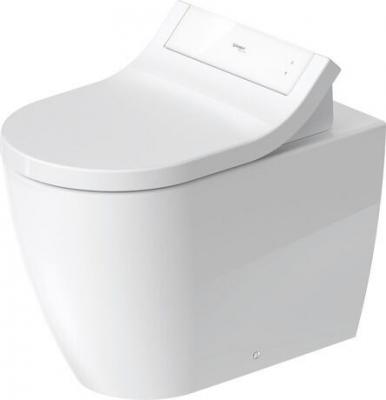 Фото Duravit ME by Starck SensoWash Унитаз напольный 60х37см, пристенный вариант, включая крепление, сток горизонтальный, с сиденьем
