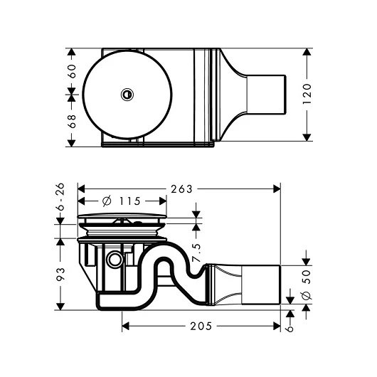 Фото 60067000 HG Raindrain 90 XXL набор для слива
