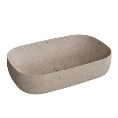 Фото Kerama Marazzi MA.wb.65\STB Раковина Magica/Маджика накладная 65 с донным клапаном, бежевый камень