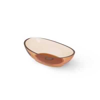 Фото DEA DESIGN Washbasins Раковина настольная 60x35xh16 см, материал: Glasstech прозрачная смола, цвет: Sunset R1