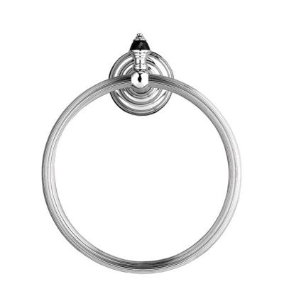 Фото Devon&Devon Black Diamond Полотенцедержатель - кольцо 21см., подвесной, цвет: хром