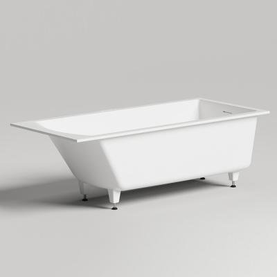 Фото Salini Cascata kit Встраиваемая ванна 180х80х60см, донный клапан, материал: S-Sense, цвет: белый матовый