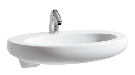Фото Раковина полувстраиваемая Laufen IL Bagno Alessi 75x50 8.1397.2.400.104.1