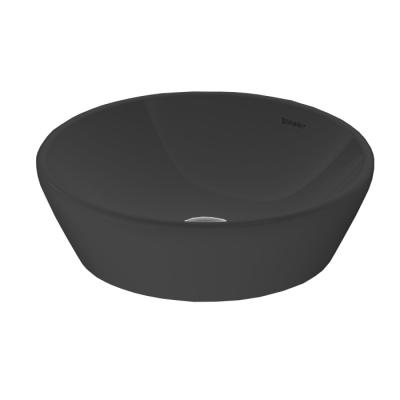 Фото Duravit D-Neo Раковина накладная 400х400 мм, без перелива, без отв под смес, цвет: антрацит матовый