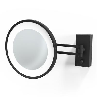 Фото Decor Walther BS 36 LED Косметическое зеркало 22см, подвесное, увел. 3x, подсветка LED, цвет: черный матовый